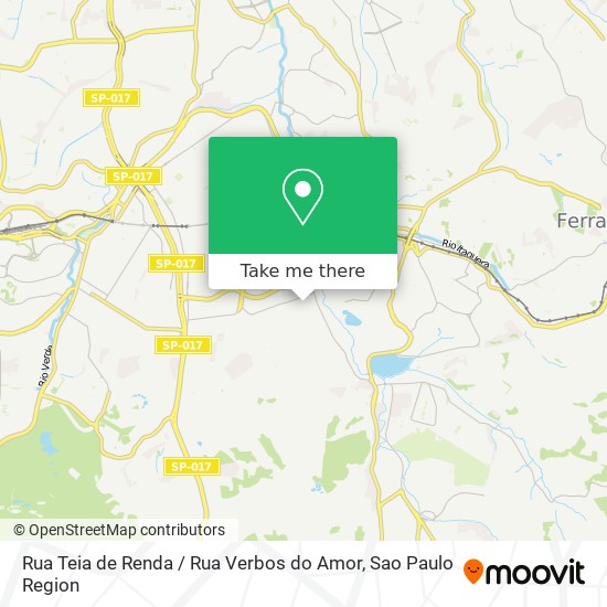 Rua Teia de Renda / Rua Verbos do Amor map