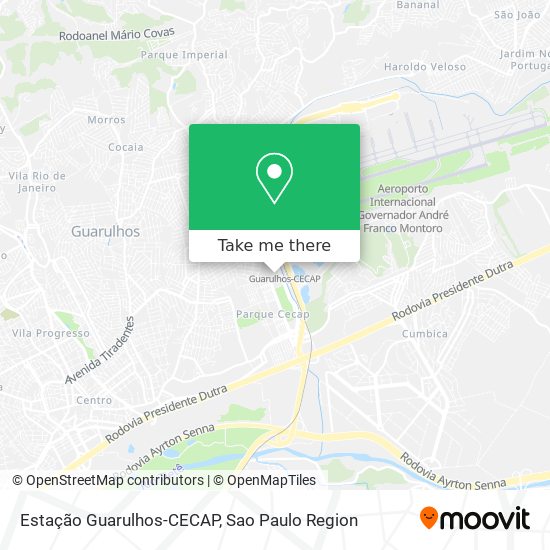 Estação Guarulhos-CECAP map