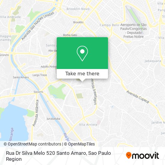 Rua Dr Silva Melo  520  Santo Amaro map