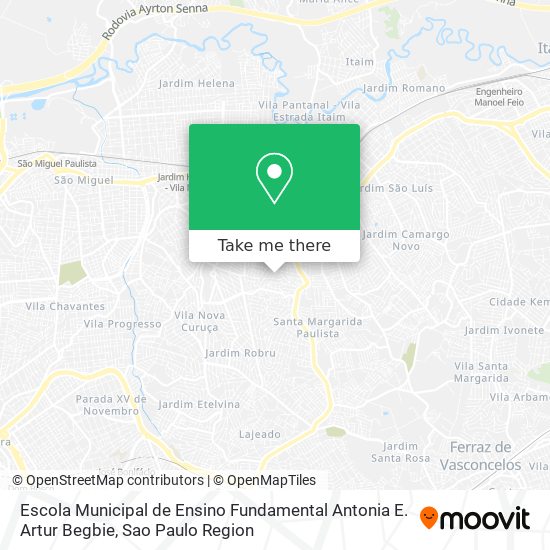 Escola Municipal de Ensino Fundamental Antonia E. Artur Begbie map
