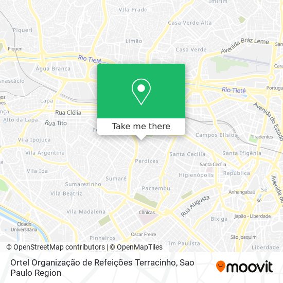 Ortel Organização de Refeições Terracinho map