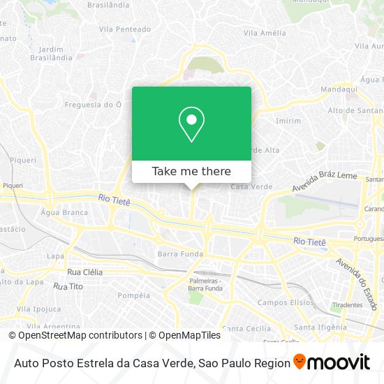 Auto Posto Estrela da Casa Verde map