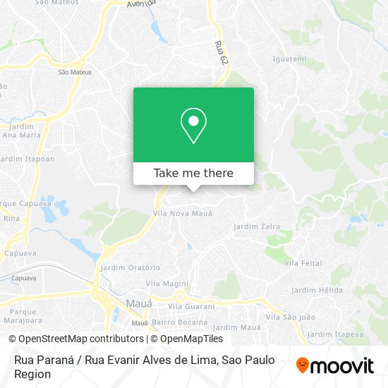Rua Paraná / Rua Evanir Alves de Lima map