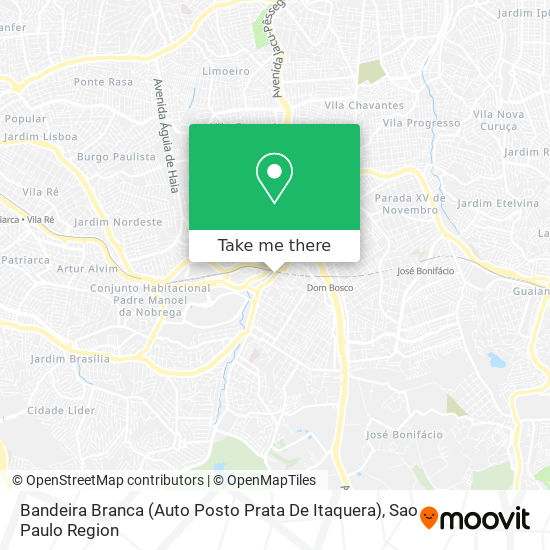 Mapa Bandeira Branca (Auto Posto Prata De Itaquera)