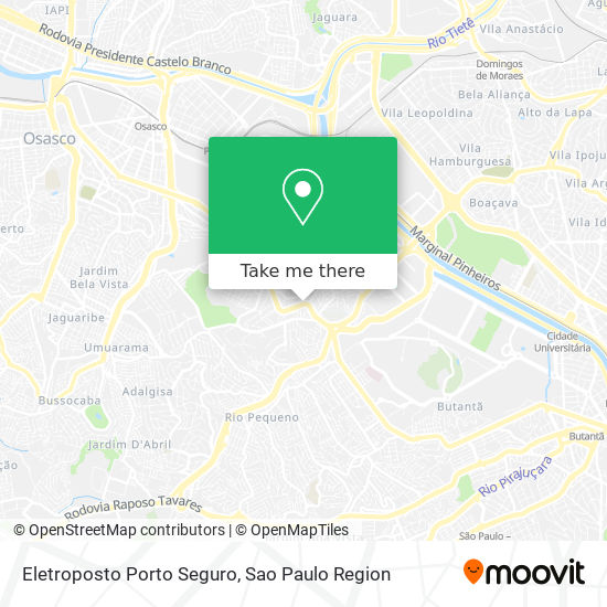Mapa Eletroposto Porto Seguro
