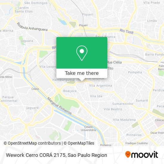 Mapa Wework Cerro CORÁ 2175