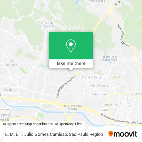E. M. E. F. Julio Gomes Camisão map