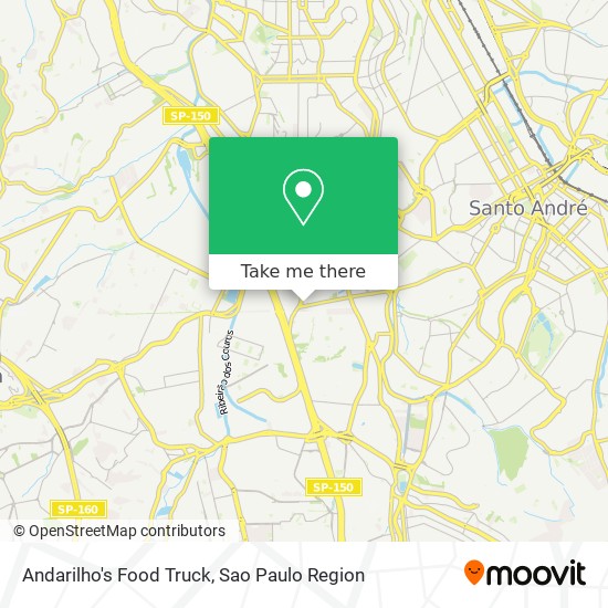 Mapa Andarilho's Food Truck