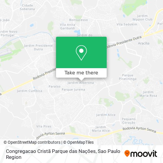 Congregacao Cristã Parque das Nações map