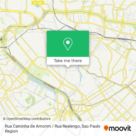 Mapa Rua Caminha de Amorim / Rua Realengo