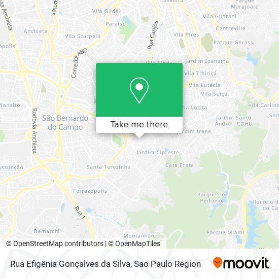 Rua Efigênia Gonçalves da Silva map