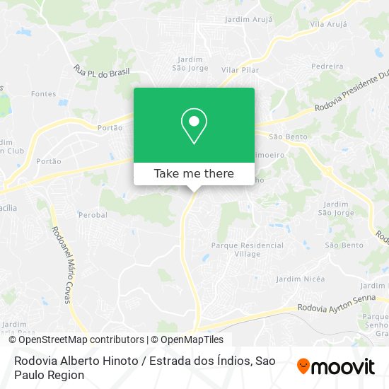 Rodovia Alberto Hinoto / Estrada dos Índios map
