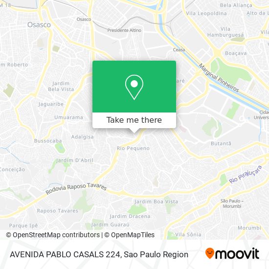 Mapa AVENIDA PABLO CASALS 224