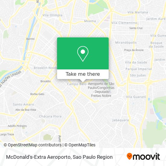 McDonald's-Extra Aeroporto map