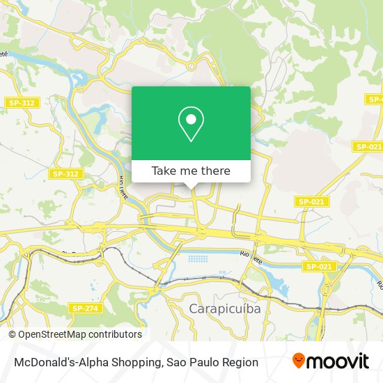 Mapa McDonald's-Alpha Shopping