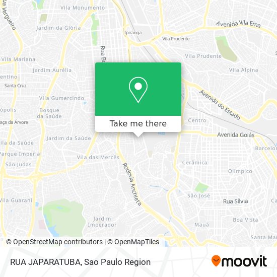 RUA JAPARATUBA map