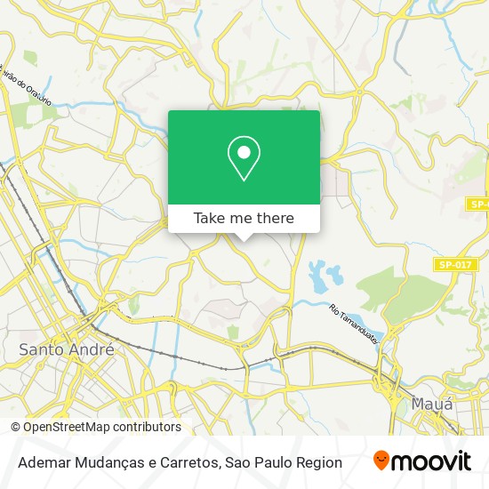 Mapa Ademar Mudanças e Carretos