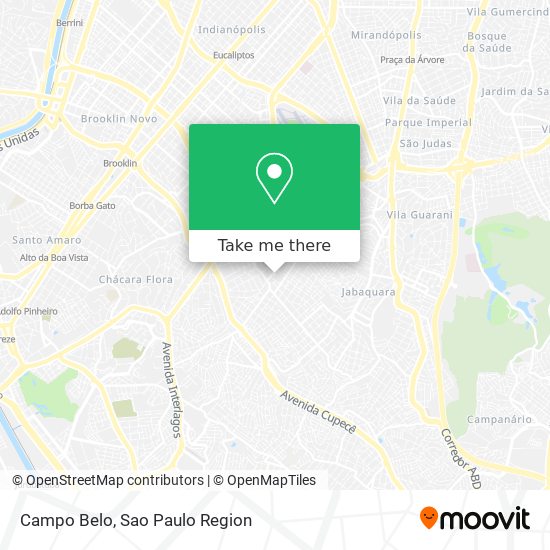 Campo Belo map