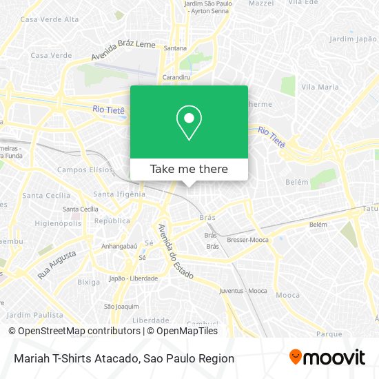 Mariah T-Shirts Atacado map