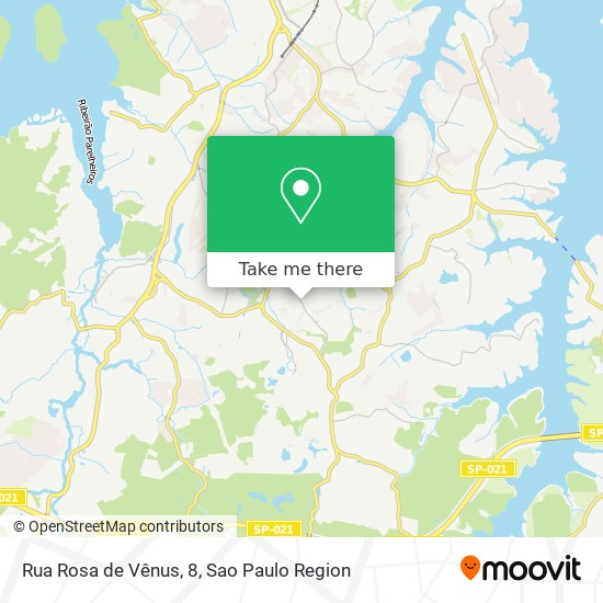Mapa Rua Rosa de Vênus, 8