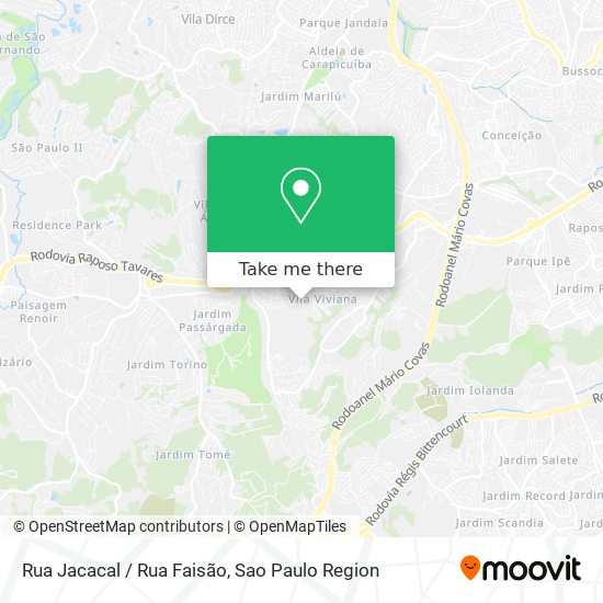 Rua Jacacal / Rua Faisão map