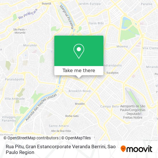 Rua Pitu, Gran Estancorporate Veranda Berrini map