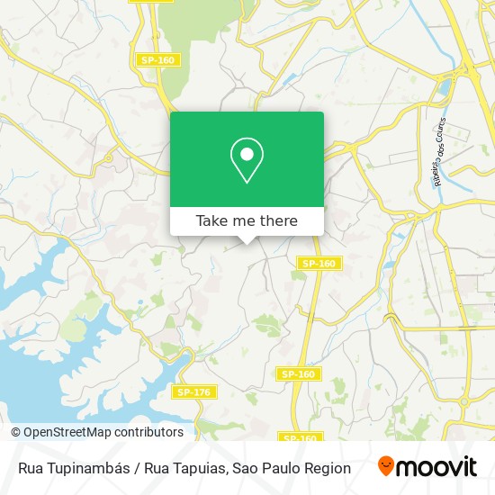 Mapa Rua Tupinambás / Rua Tapuias