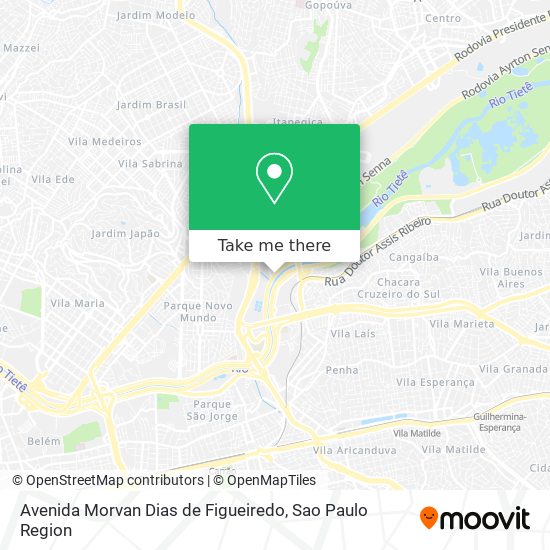 Avenida Morvan Dias de Figueiredo map