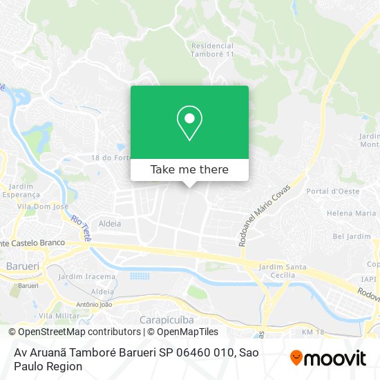 Av  Aruanã  Tamboré  Barueri   SP  06460 010 map