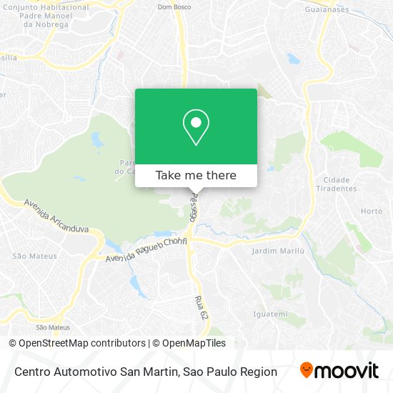 Centro Automotivo San Martin map