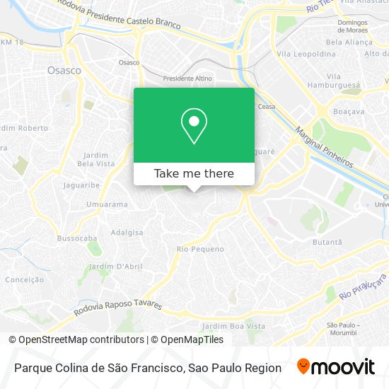 Parque Colina de São Francisco map