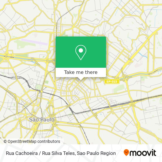 Rua Cachoeira / Rua Silva Teles map
