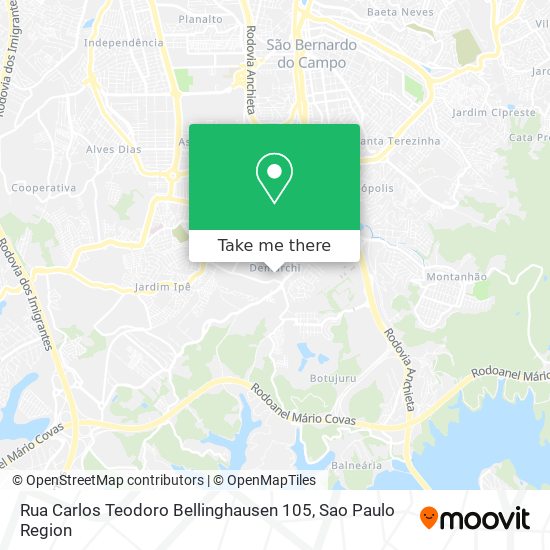 Mapa Rua Carlos Teodoro Bellinghausen 105