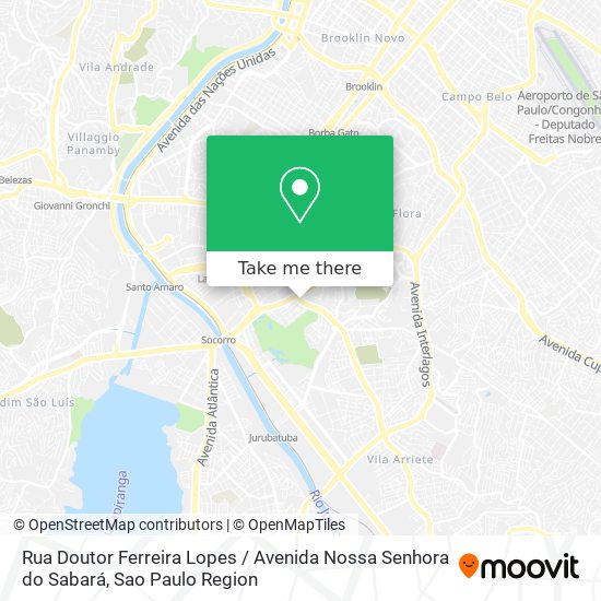 Rua Doutor Ferreira Lopes / Avenida Nossa Senhora do Sabará map