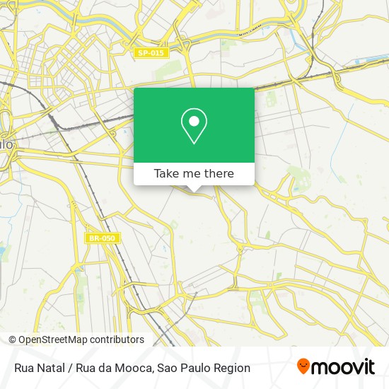 Rua Natal / Rua da Mooca map