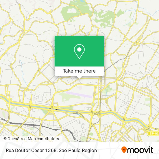 Rua Doutor Cesar 1368 map