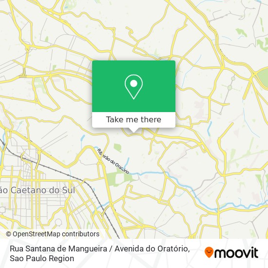 Mapa Rua Santana de Mangueira / Avenida do Oratório
