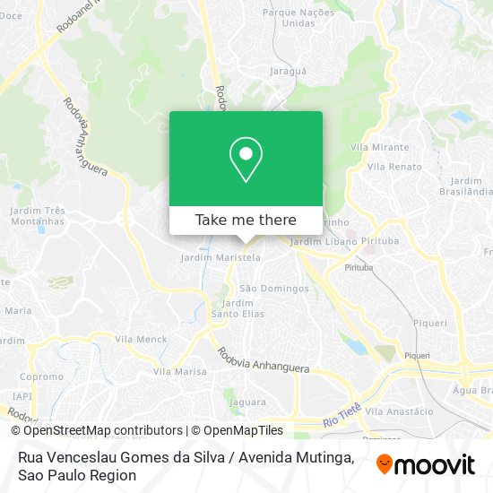 Rua Venceslau Gomes da Silva / Avenida Mutinga map