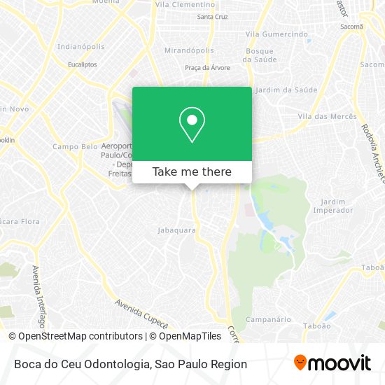 Boca do Ceu Odontologia map