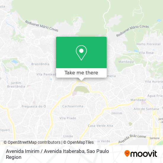 Avenida Imirim / Avenida Itaberaba map