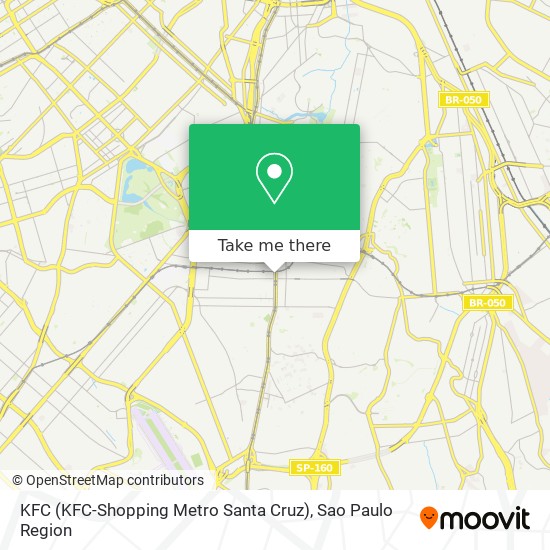 Mapa KFC (KFC-Shopping Metro Santa Cruz)