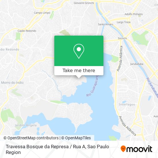 Mapa Travessa Bosque da Represa / Rua A