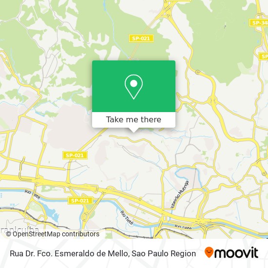 Mapa Rua Dr. Fco. Esmeraldo de Mello