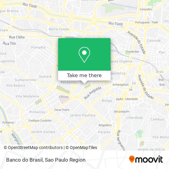 Banco do Brasil map