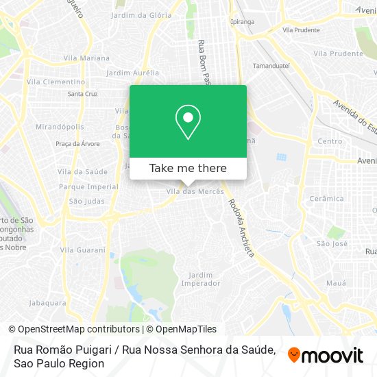 Rua Romão Puigari / Rua Nossa Senhora da Saúde map