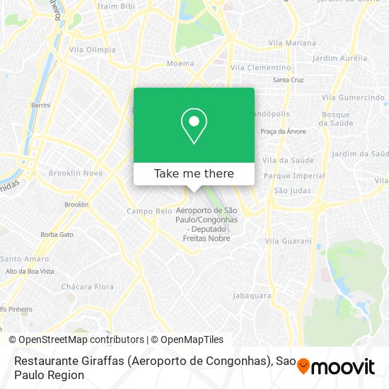 Mapa Restaurante Giraffas (Aeroporto de Congonhas)