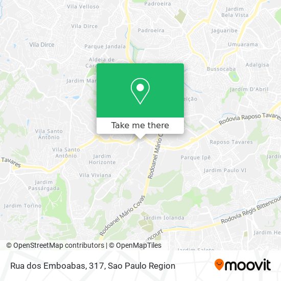 Rua dos Emboabas, 317 map