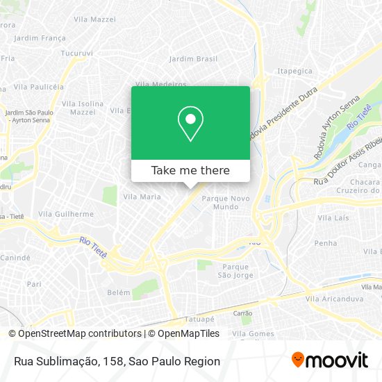 Rua Sublimação, 158 map