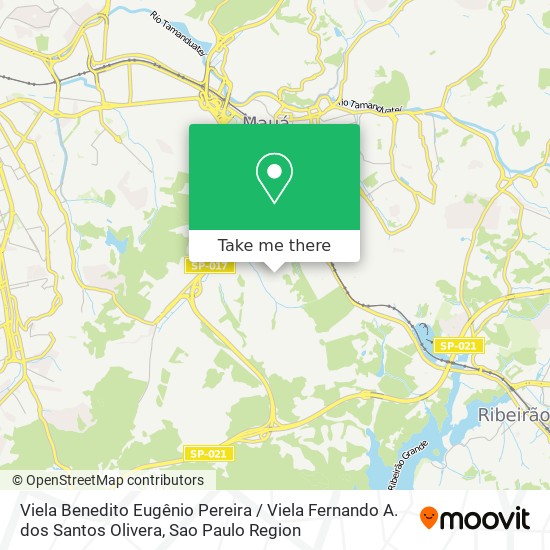 Viela Benedito Eugênio Pereira / Viela Fernando A. dos Santos Olivera map