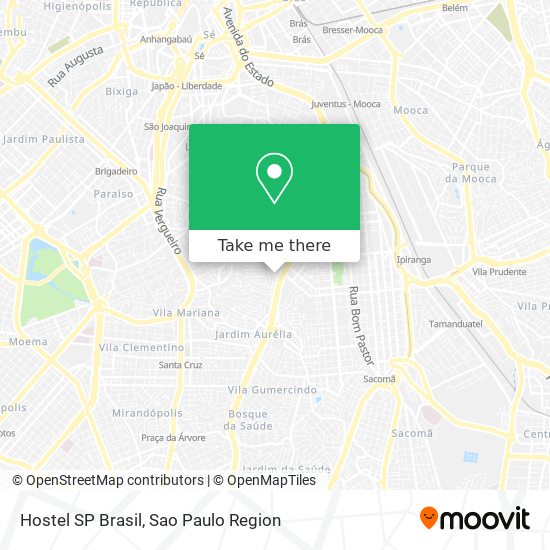 Hostel SP Brasil map